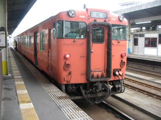 鳥取駅にて