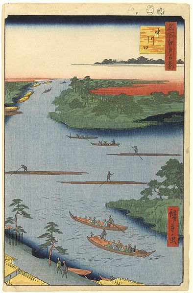 第70景 中川口 | 広重 Hiroshige 「名所江戸百景」 時空map