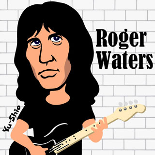 Roger Waters Pink Floyd caricature